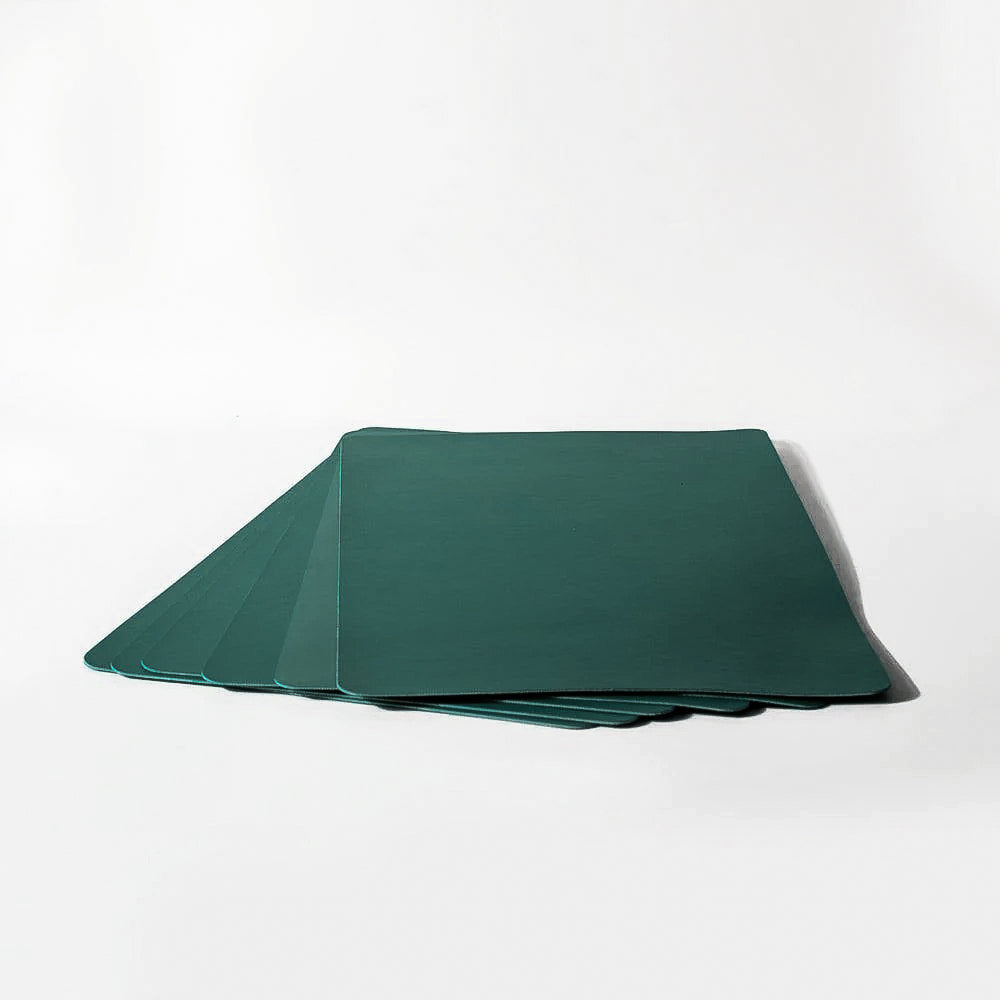 Phylo Rectangular Placemats, Set of 6 - Teal Green