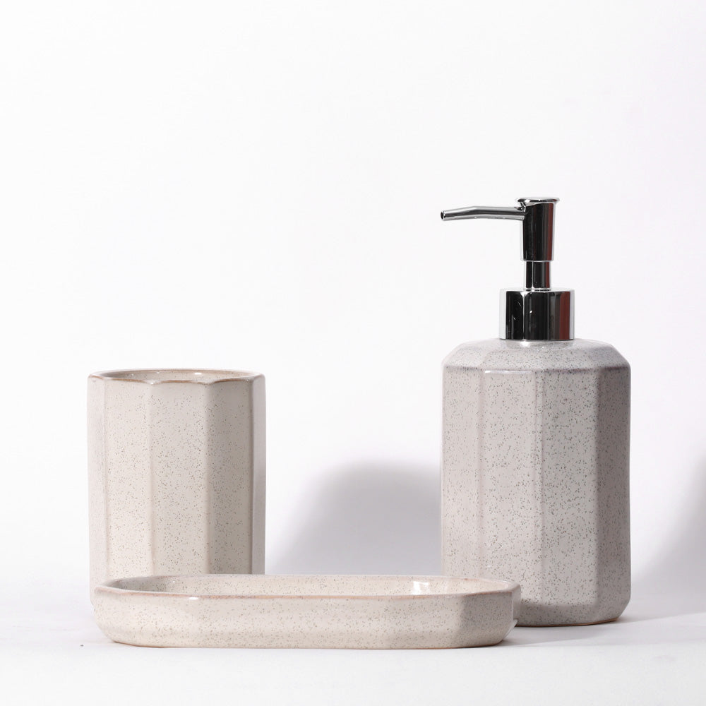 Pierre 3-piece Bathroom Set - Cream