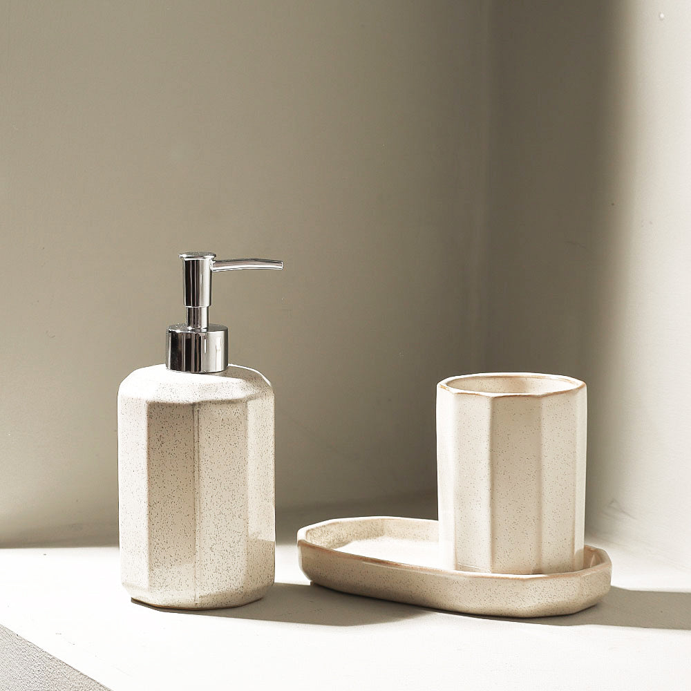 Pierre 3-piece Bathroom Set - Cream