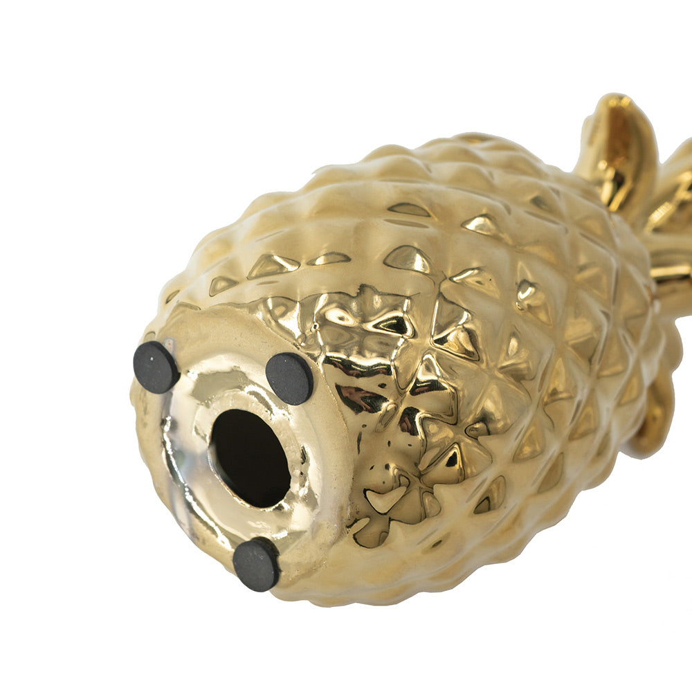 Pineapple Ceramic Accent Large - Gold