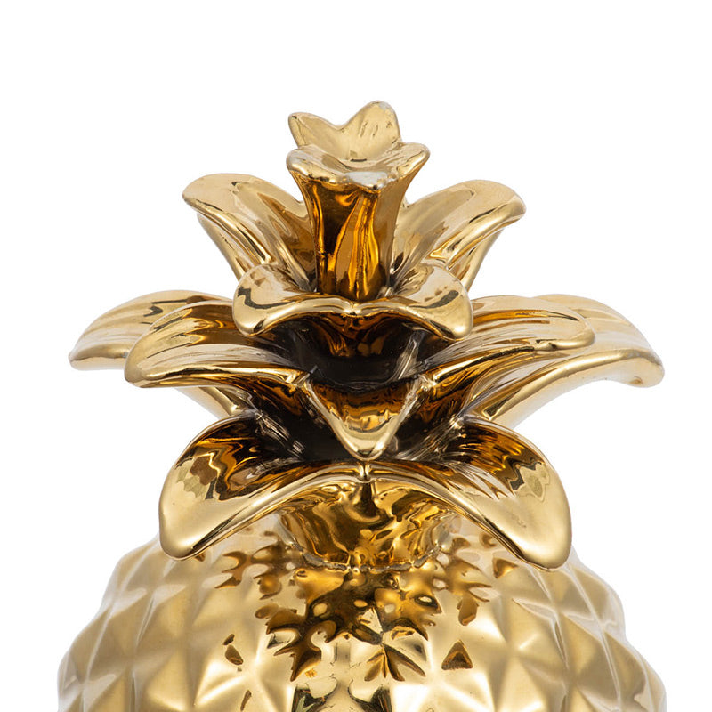 Pineapple Ceramic Accent Large - Gold