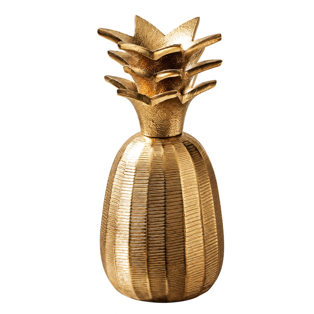 Pineapple Metal Sculpture Medium - Gold