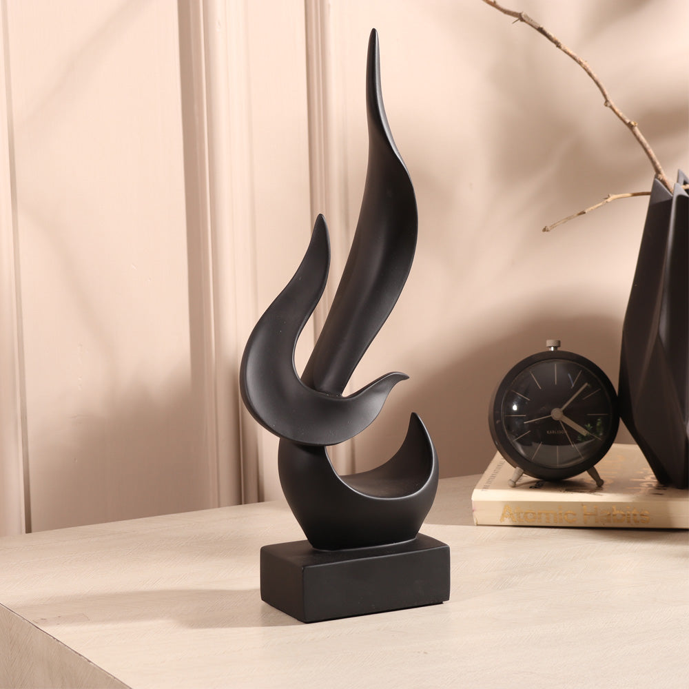 Pinnacle Decorative Sculpture - Black