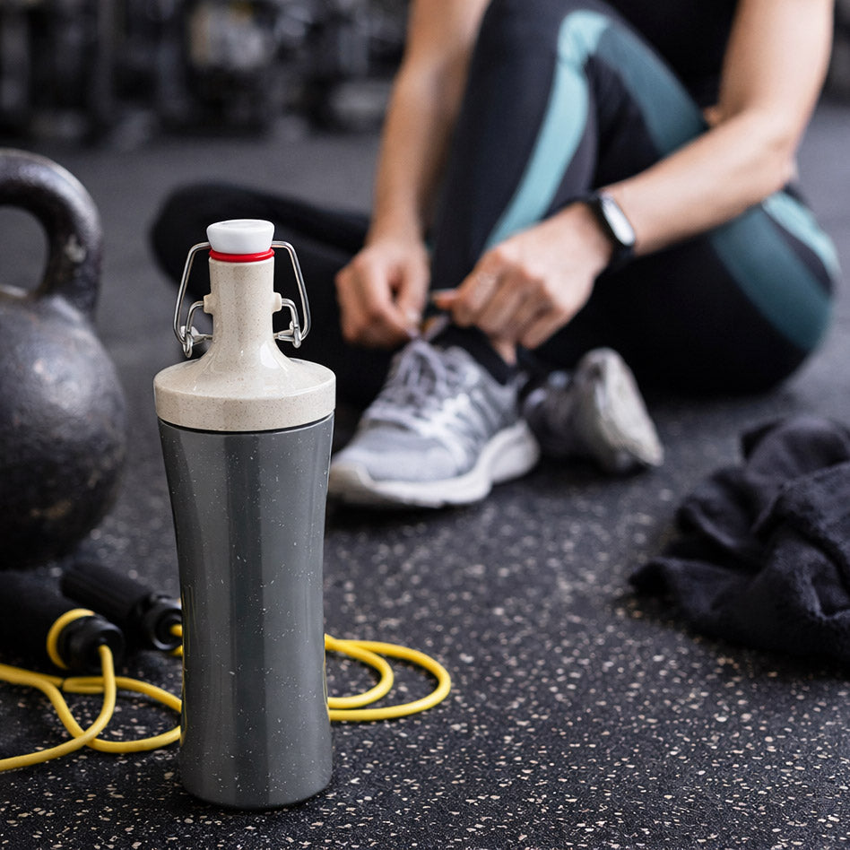 Plopp Water Bottle 425ml - Ash Grey
