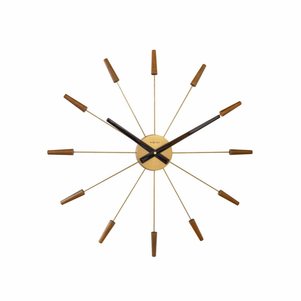 Plug-Inn Wall Clock 58cm - Wood