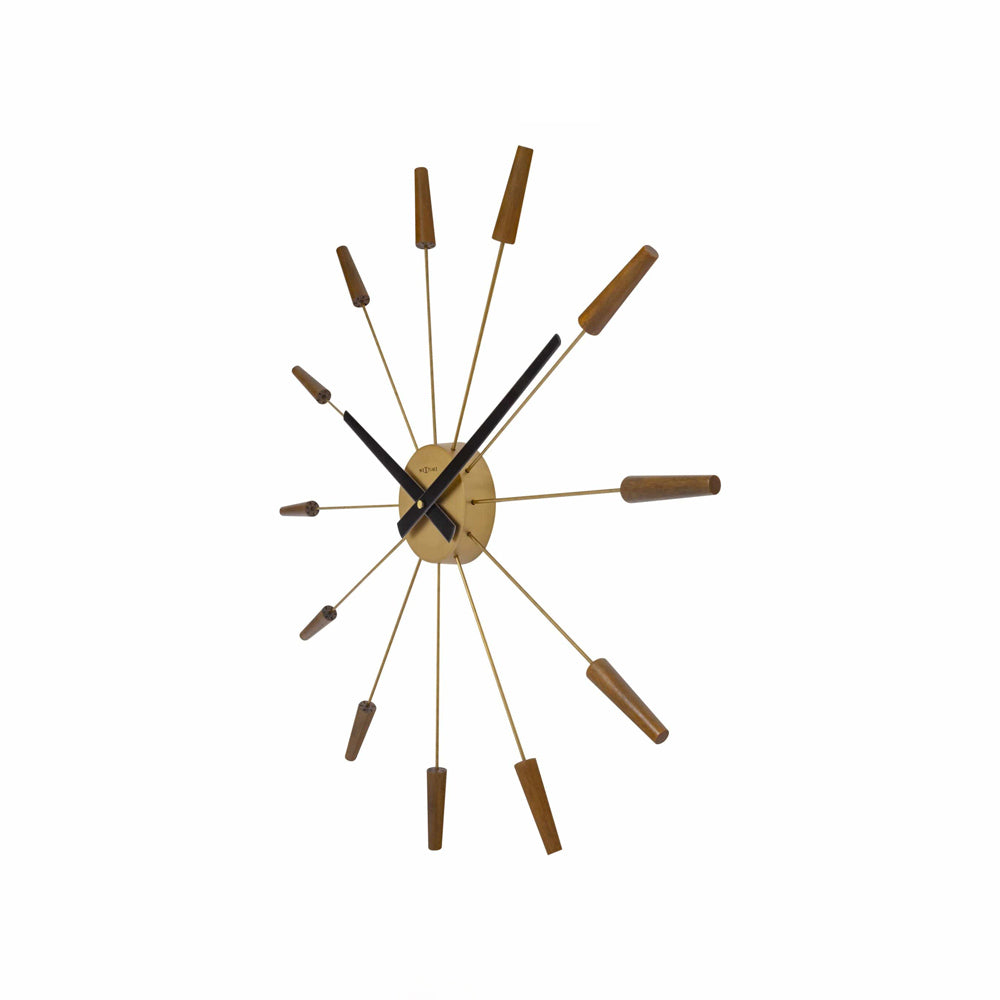 Plug-Inn Wall Clock 58cm - Wood