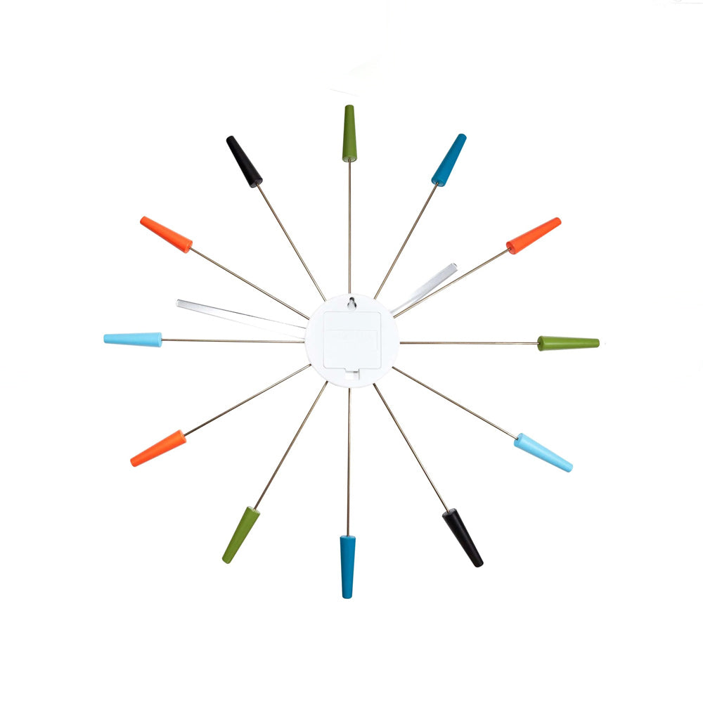 Plug Inn Wall Clock 58cm - Multicolor