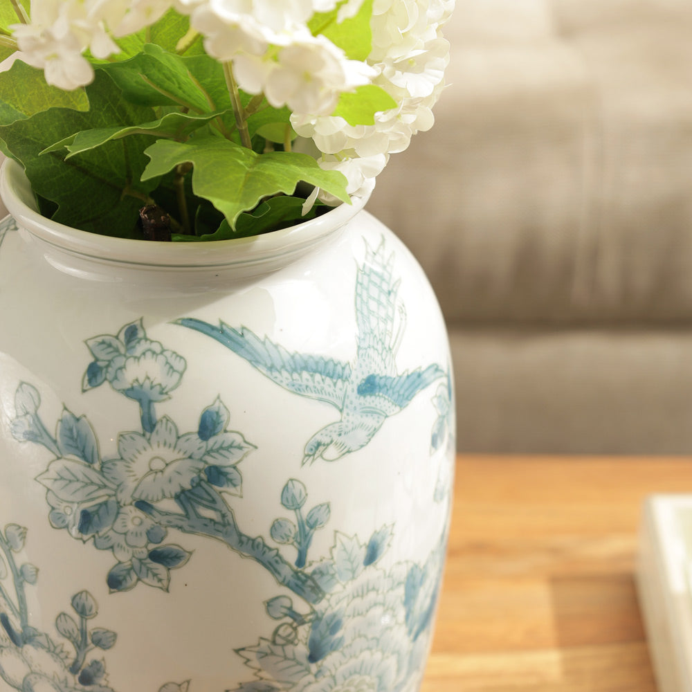 Plum Vase Medium - Blue Pheasant