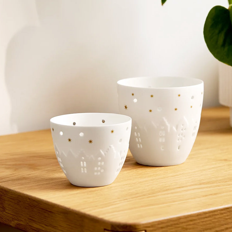 Poetry Village House Tealight Holder Small