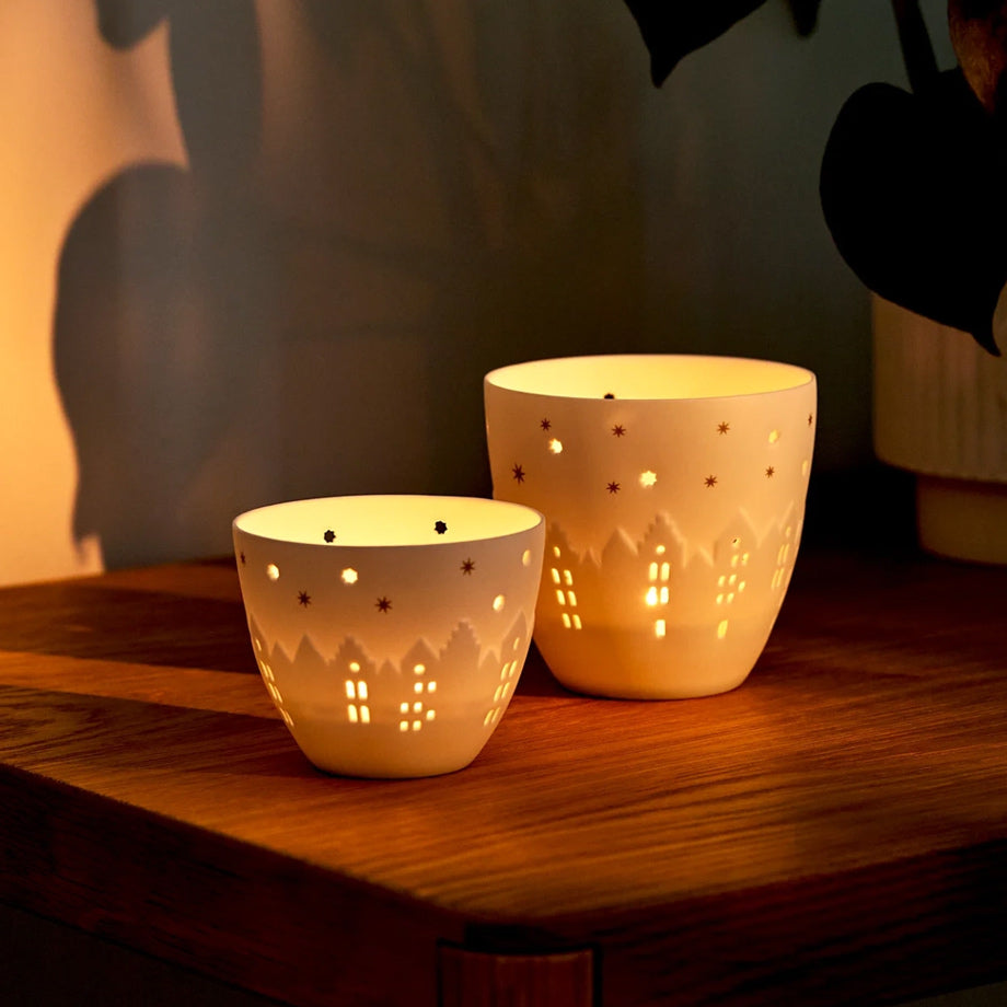 Poetry Village House Tealight Holder Small