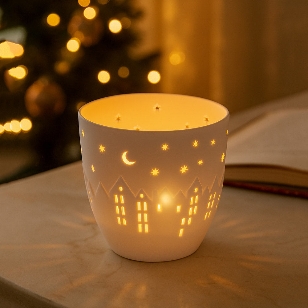 Poetry Village Houses Tealight Holder