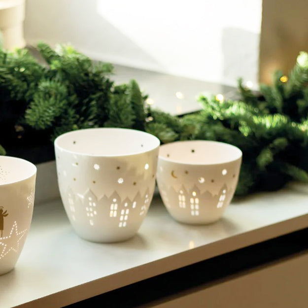 Poetry Village Houses Tealight Holder