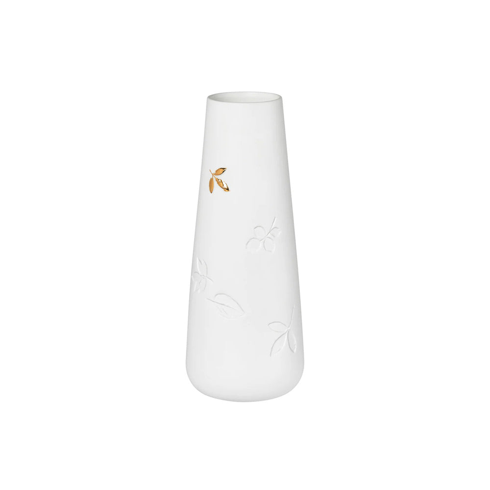 Porcelain Vase Large - Golden Leaf