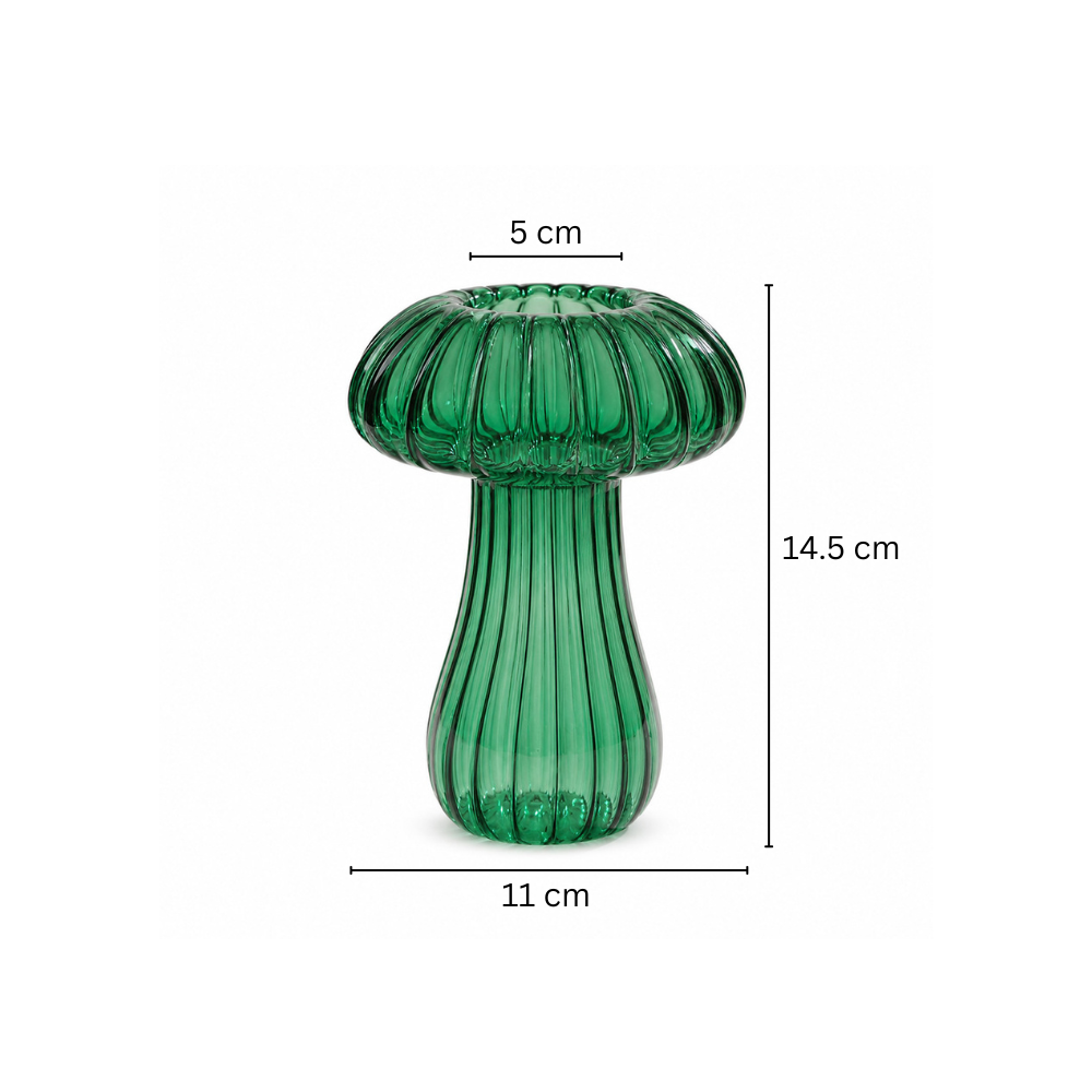 Porcini Mushroom Tealight Holder - Teal
