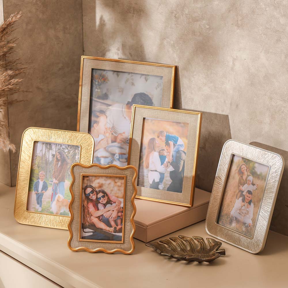 Portico Photo Frame Large - Grey Gold