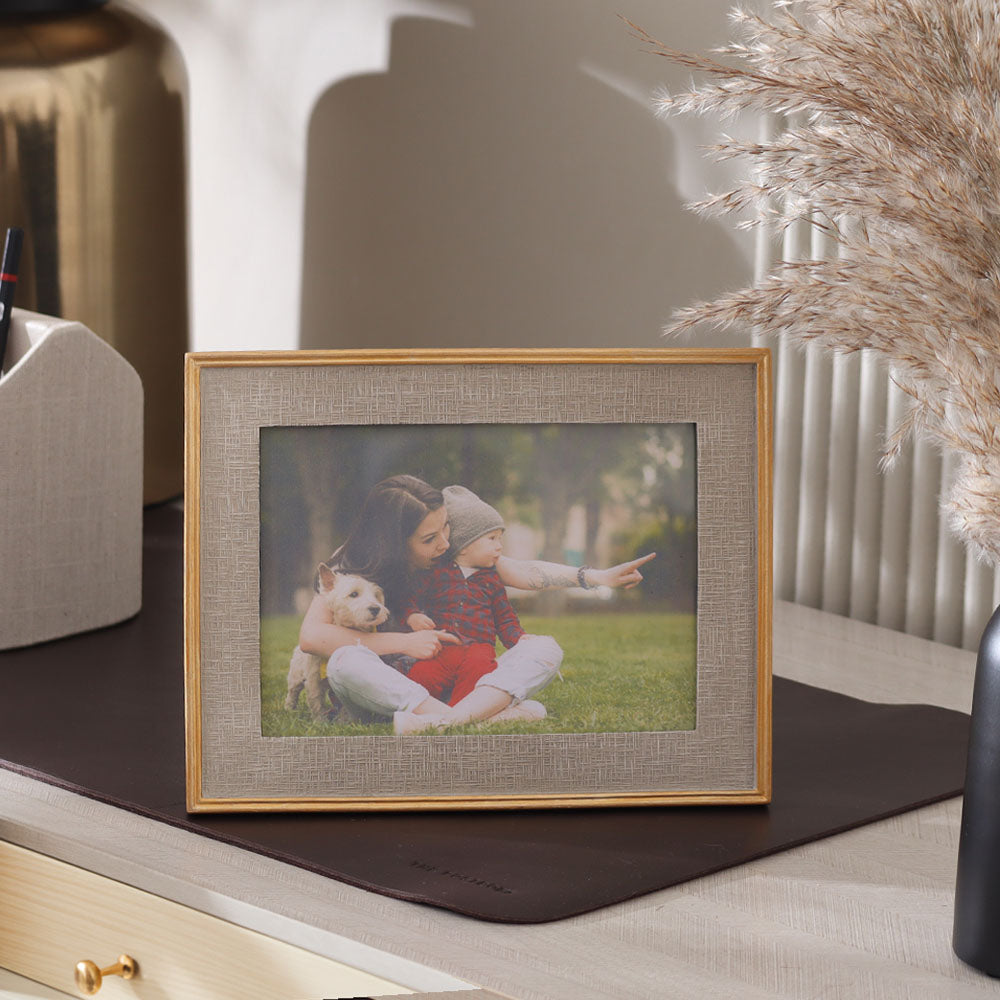 Portico Photo Frame Large - Grey Gold