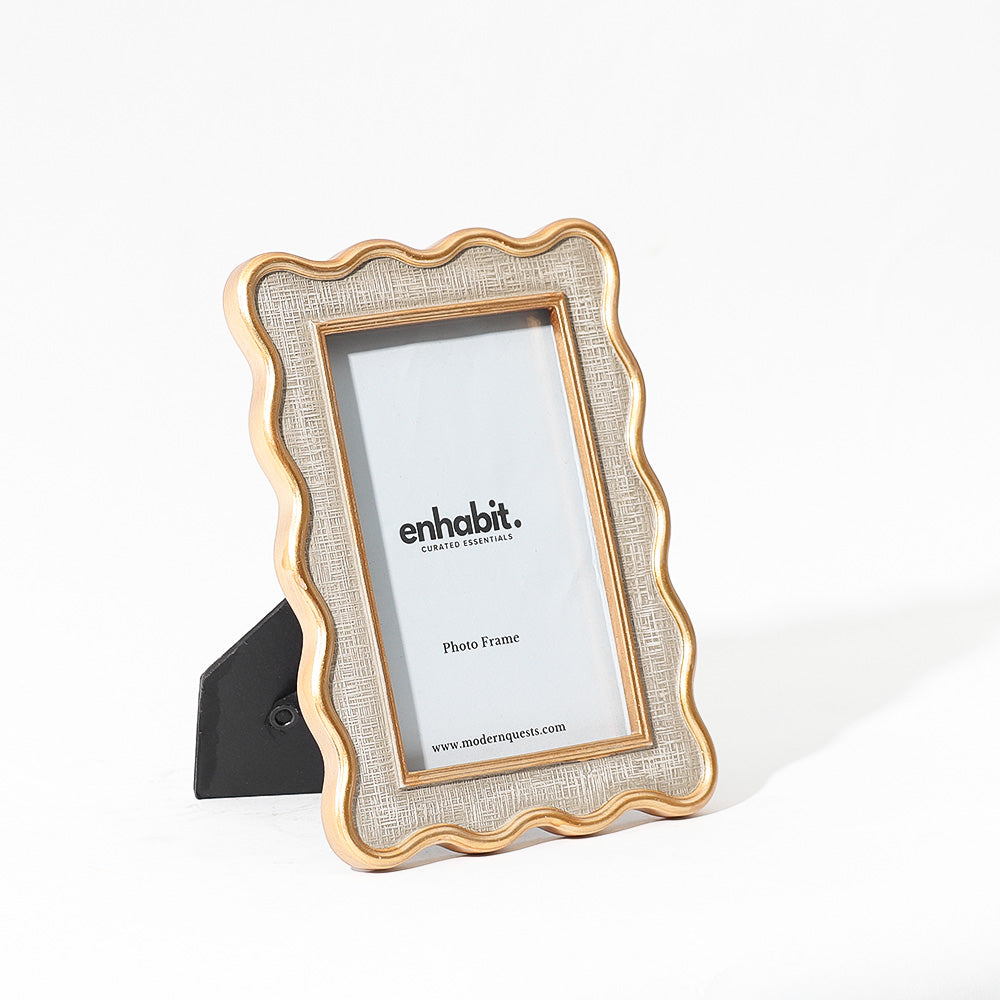 Tidal Photo Frame Medium - Grey Gold