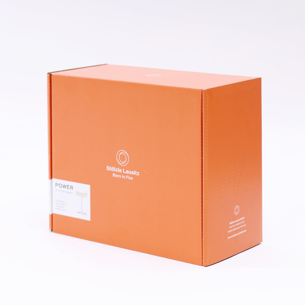 Power Champagne Saucers 275ml, Set of 2