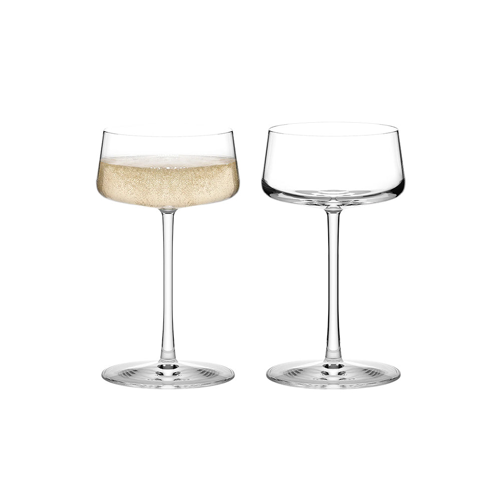 Power Champagne Saucers 275ml, Set of 2
