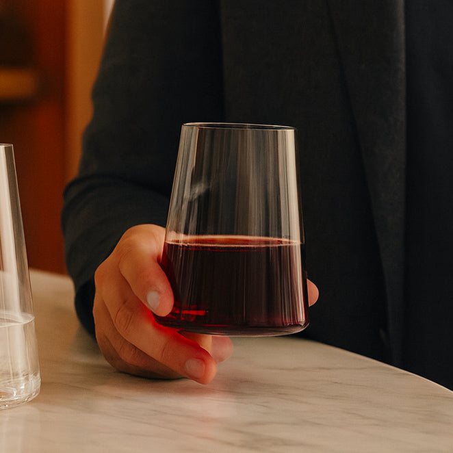 Power Stemless Wine Glasses 520ml, Set of 2