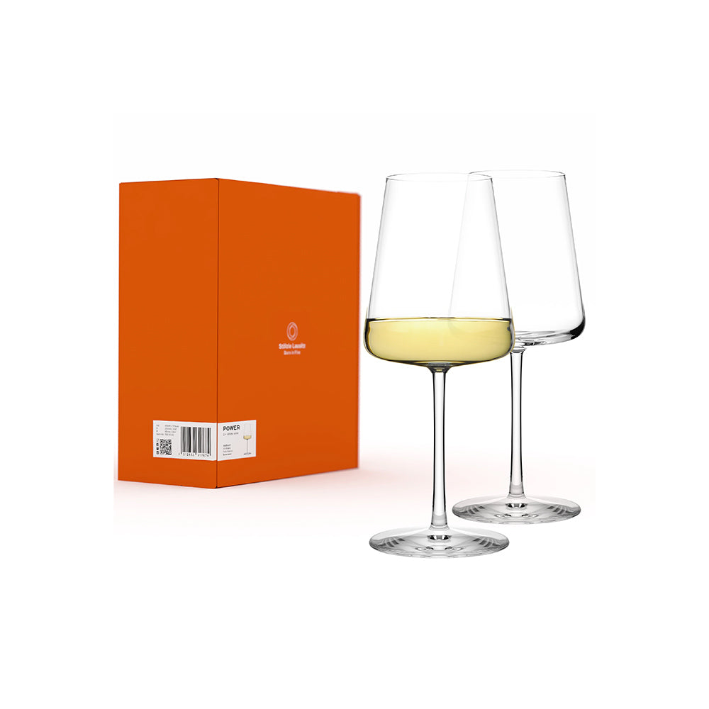 Power White Wine Glasses 400ml, Set of 2