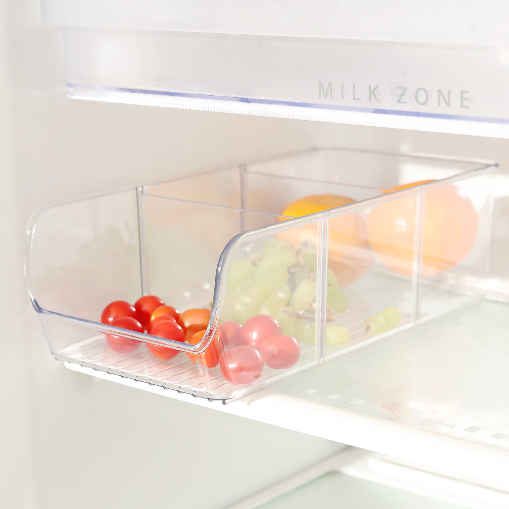 Pret 3 Section Fridge and Pantry Bin - Clear
