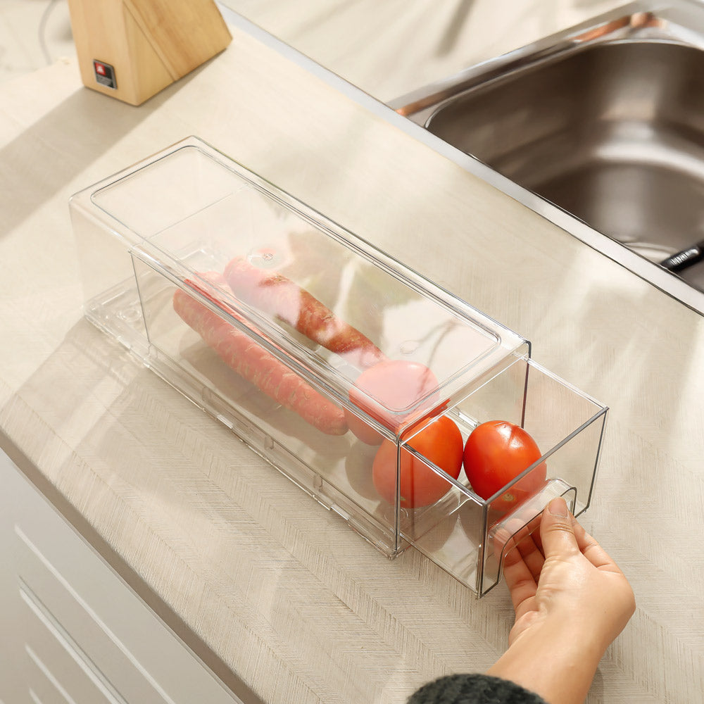 Pret Stackable Fridge Bin Medium - Smoke