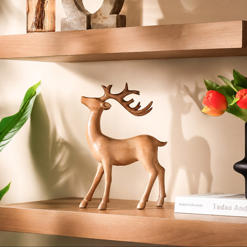 Proud Deer Sculpture Medium - Sand