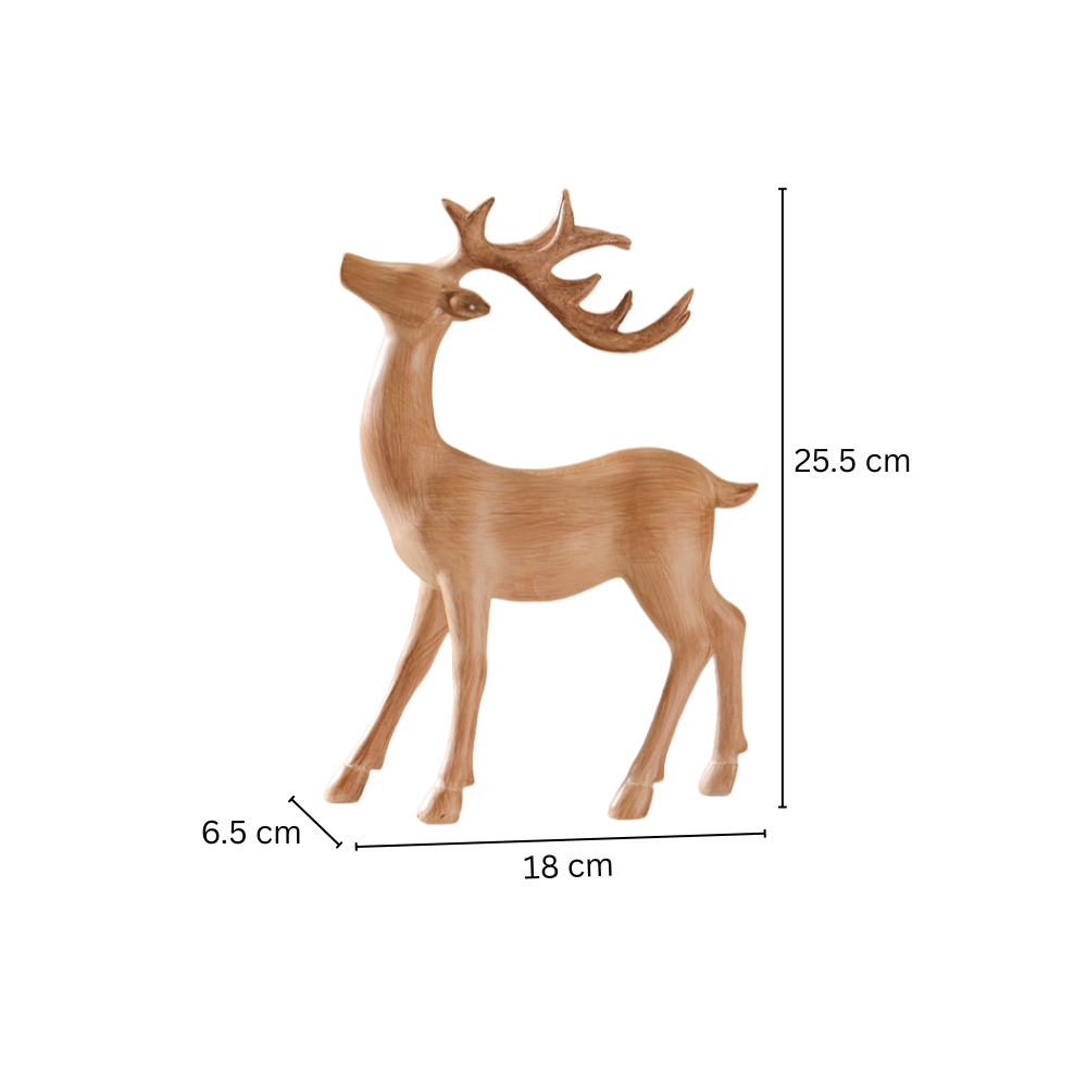 Proud Deer Sculpture Medium - Sand