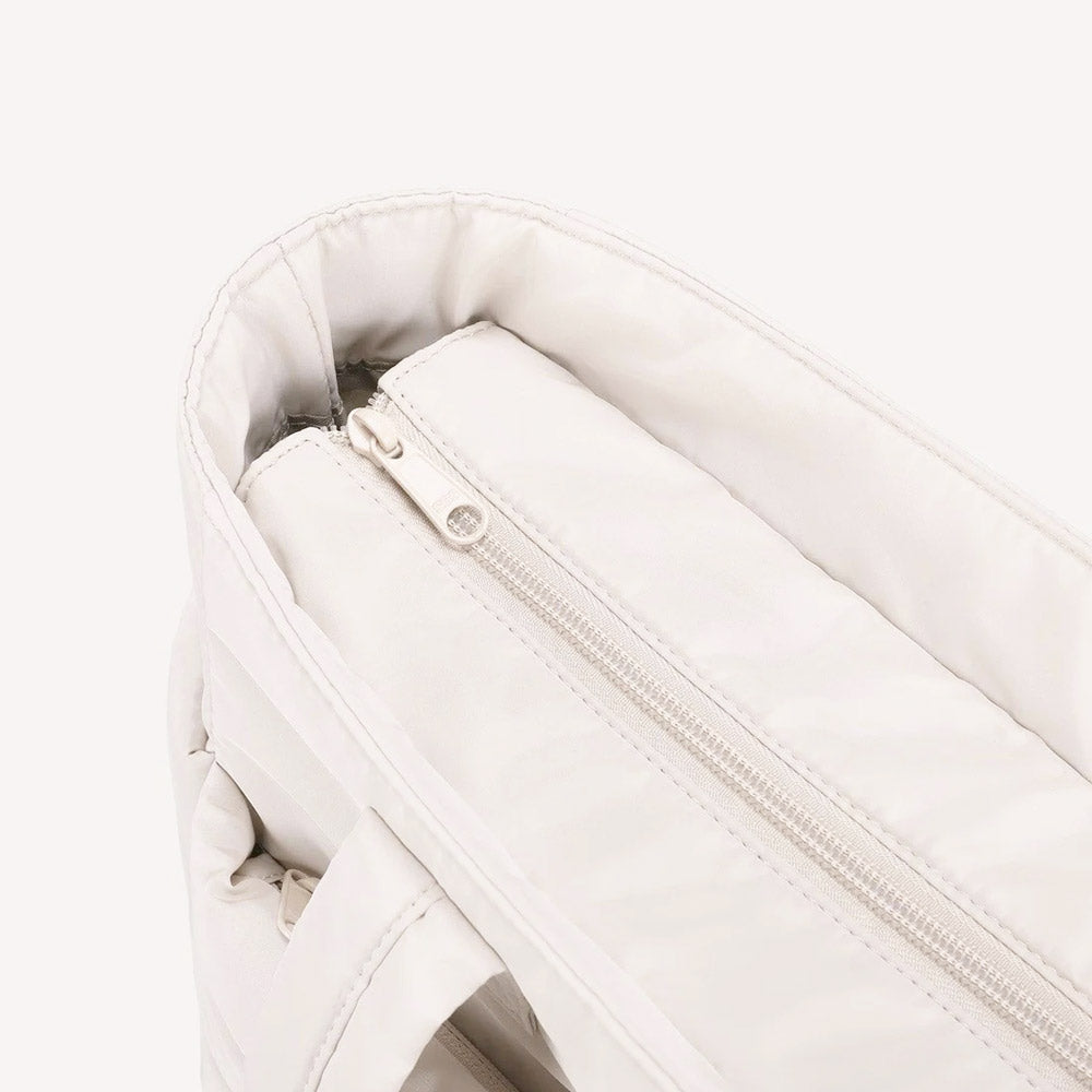 Puffy Work Tote Bag - Light Beige