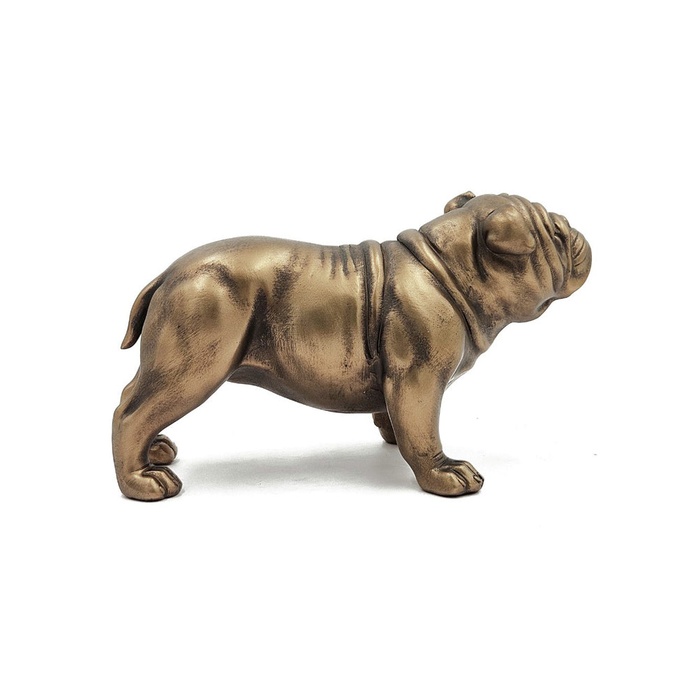Pug Sculpture Medium - Dull Gold