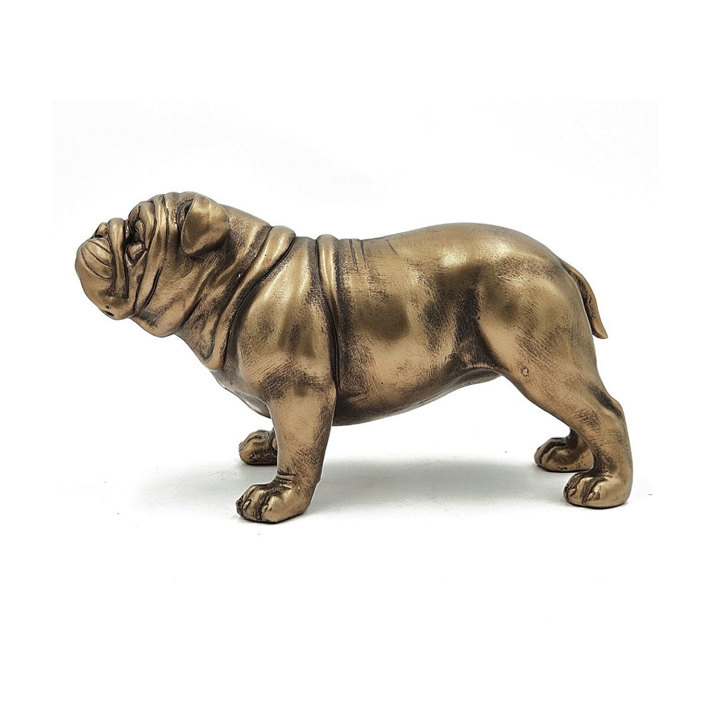 Pug Sculpture Medium - Dull Gold
