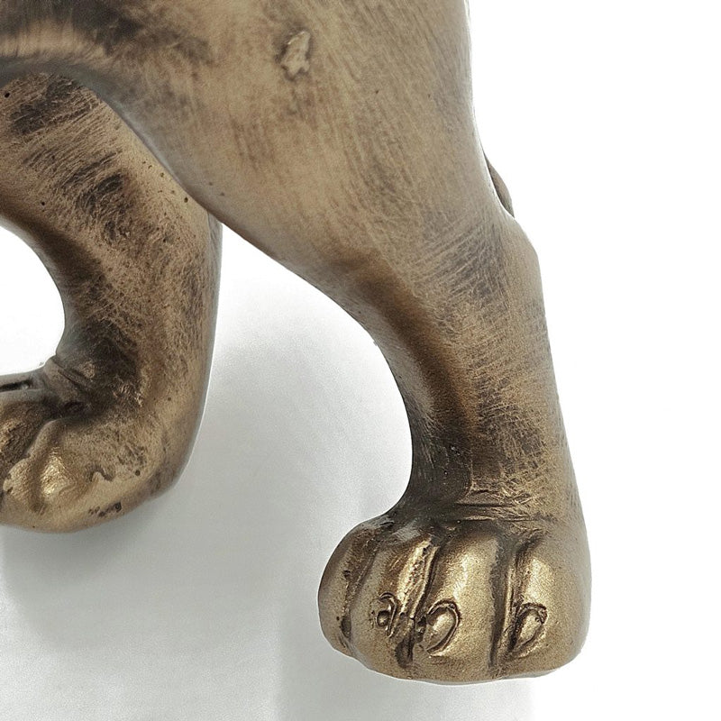 Pug Sculpture Medium - Dull Gold