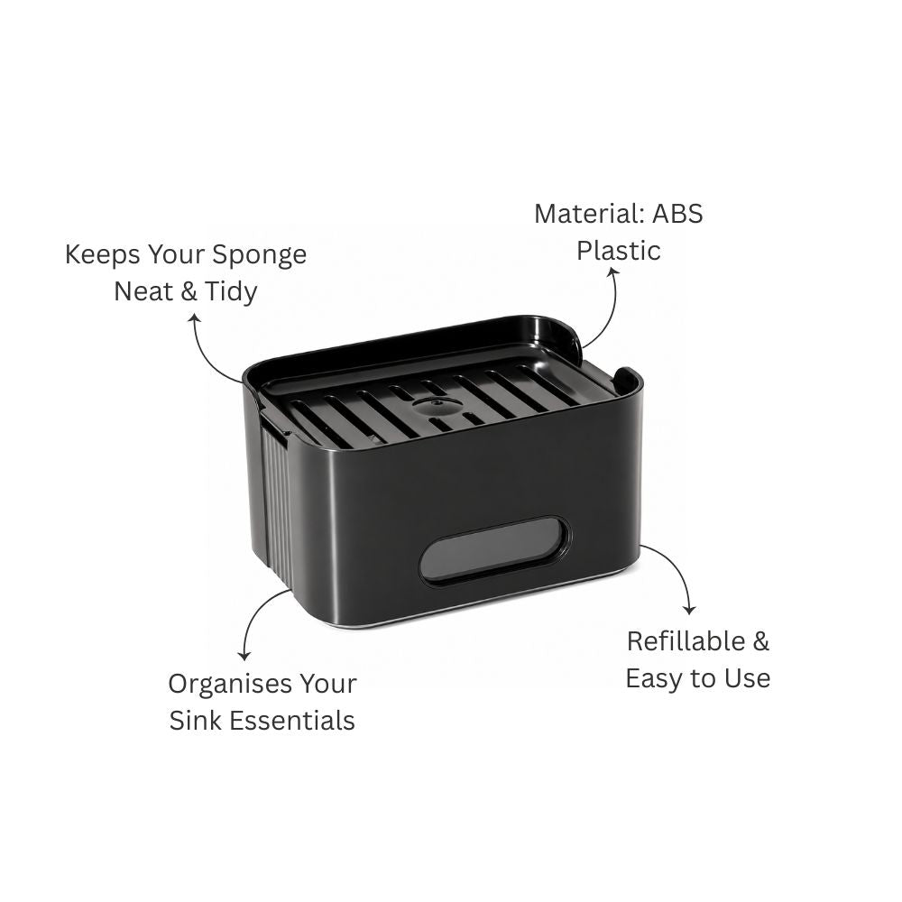 Purex Soap Dispensing Sponge Holder - Black