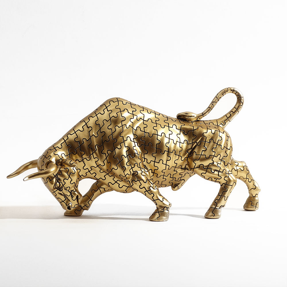 Angus Bull Sculpture - Motif Gold
