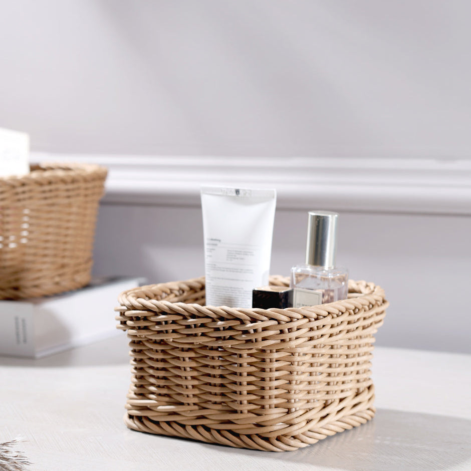 Quad Square Basket Mini - Khaki