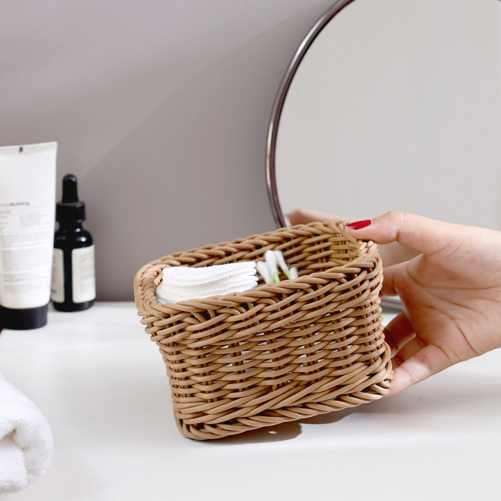 Quad Square Basket Mini - Khaki