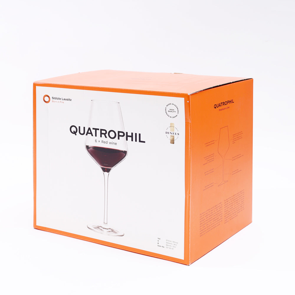 Quatrophil Red Wine Glasses 570ml, Set of 6