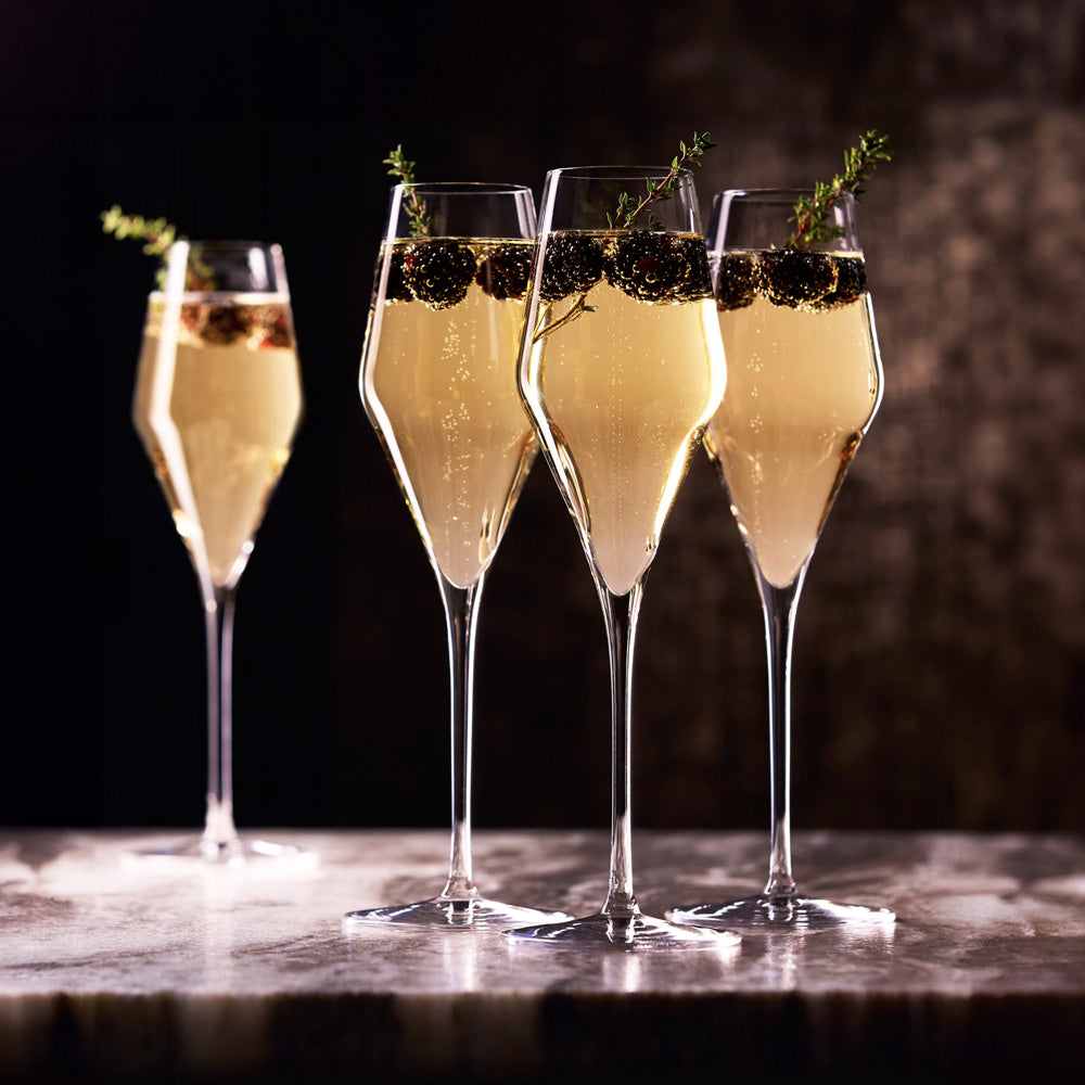 Quatrophil Champagne Glasses 290 ml, Set of 6