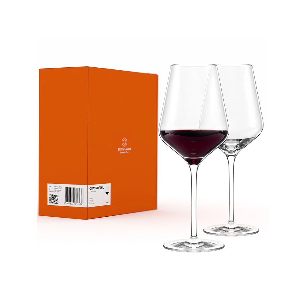 Quatrophil Red Wine Glasses 570ml, Set of 2