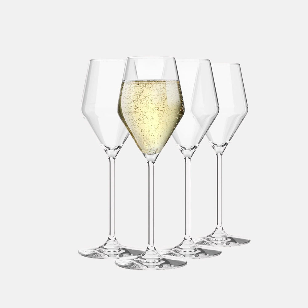 Ray Champagne Glasses 220ml, Set of 4