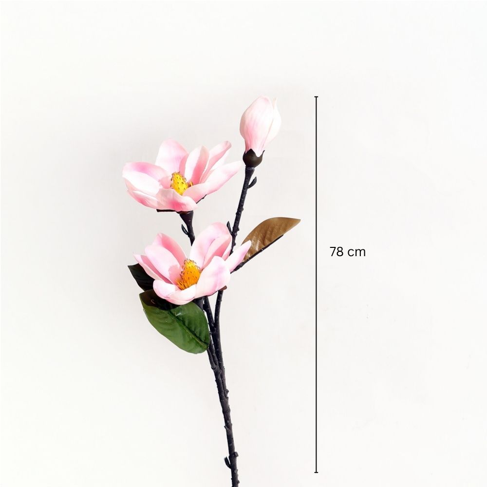 Real Touch Magnolia Faux Stem - Pink
