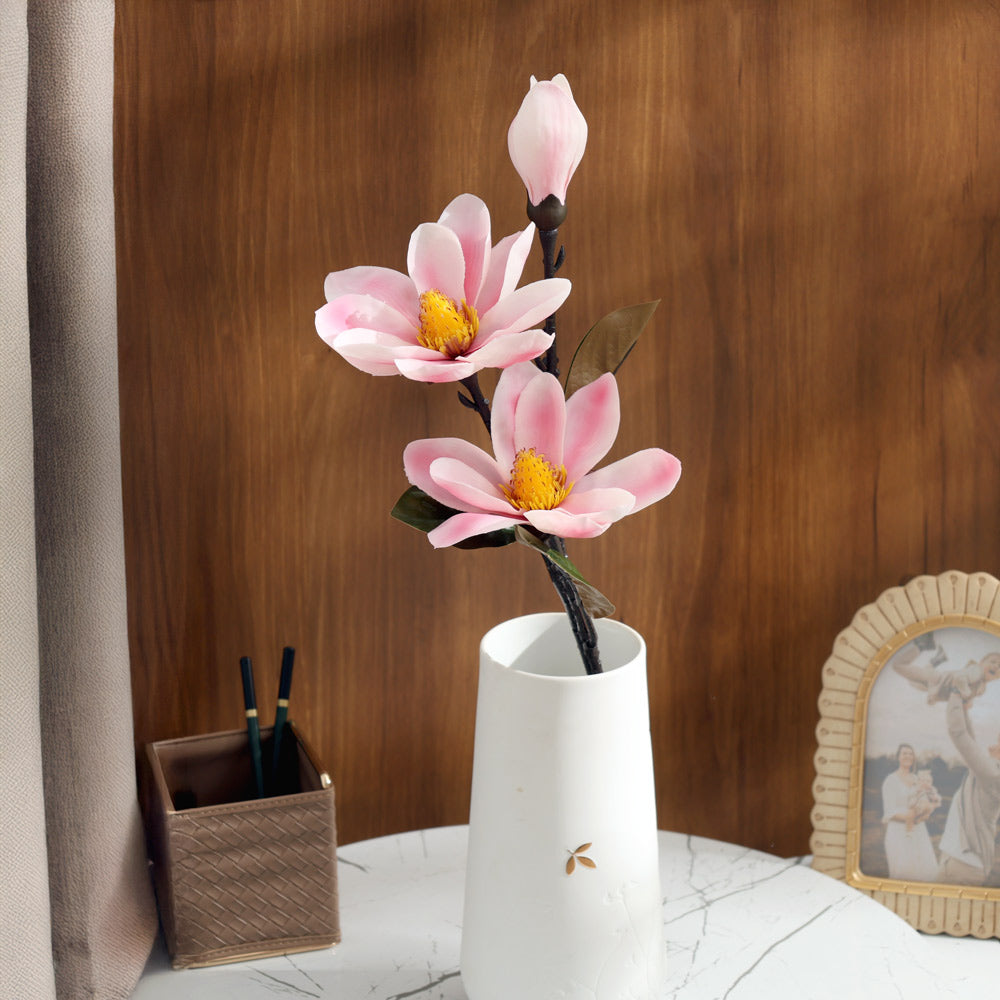 Real Touch Magnolia Faux Stem - Pink