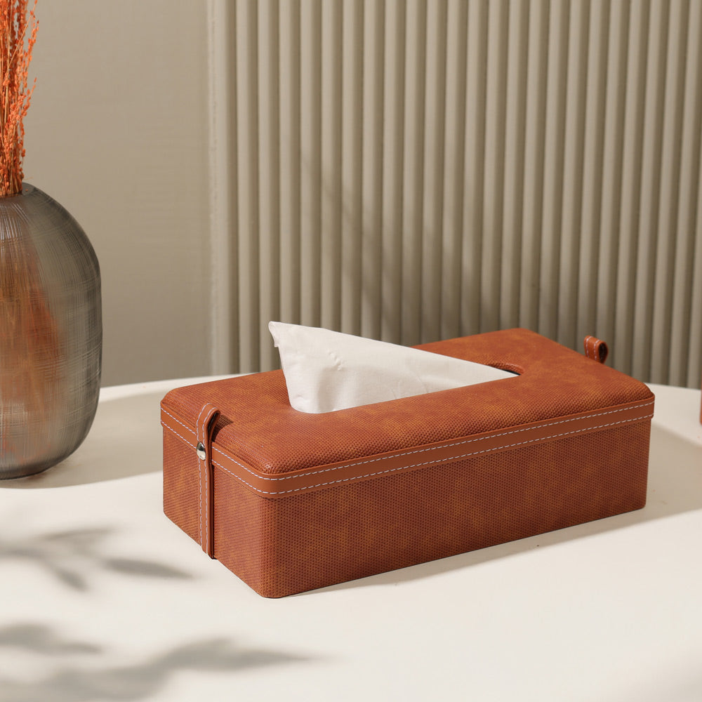 Devon Tissue Box Holder - Umber