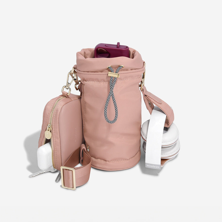 Recycled Nylon Bottle Sling Bag Set - Pink