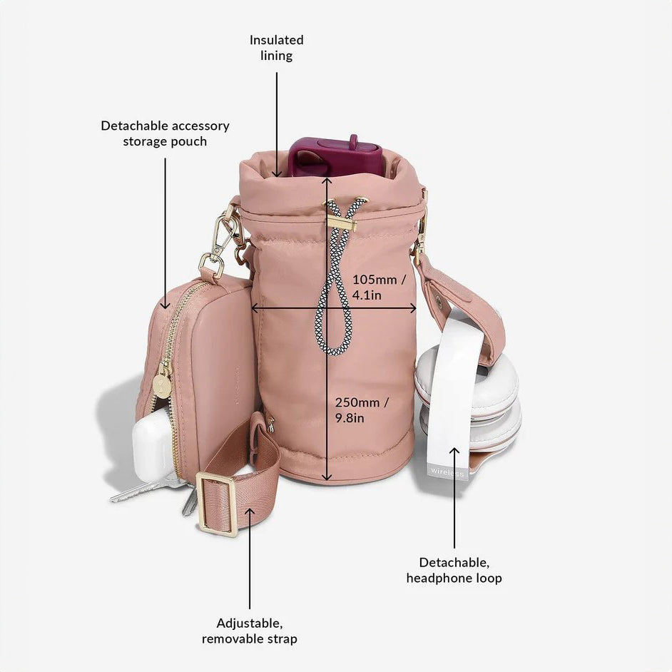 Recycled Nylon Bottle Sling Bag Set - Pink