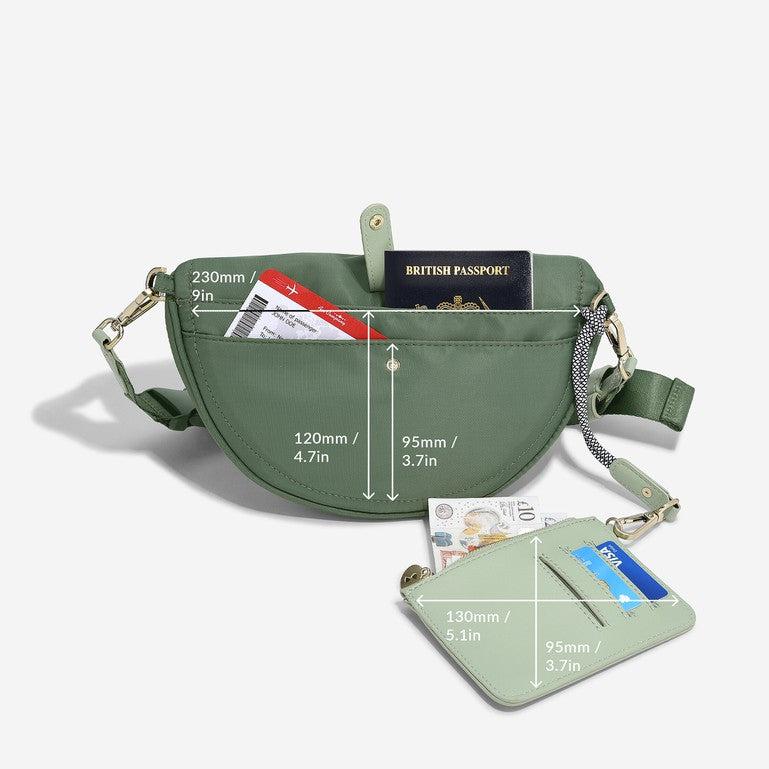 Recycled Nylon Waist Bag - Green