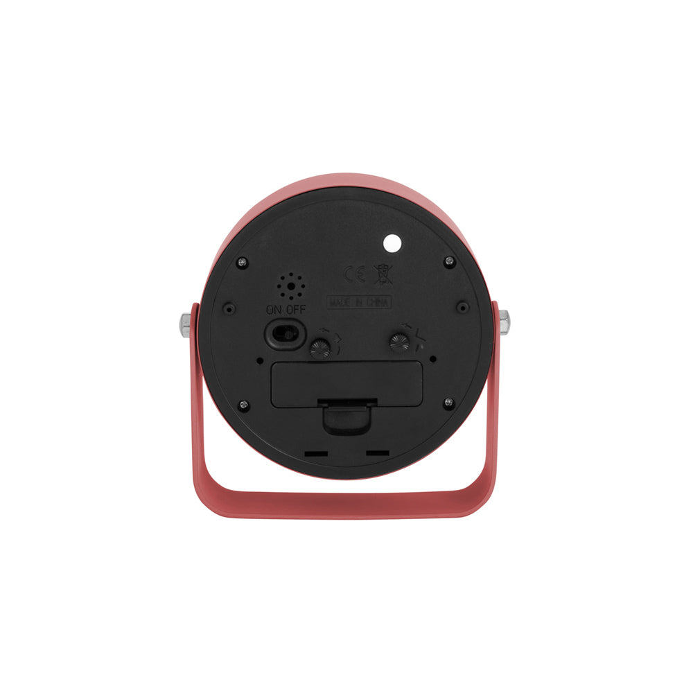 Regal Numbers Alarm Clock - Blush Red