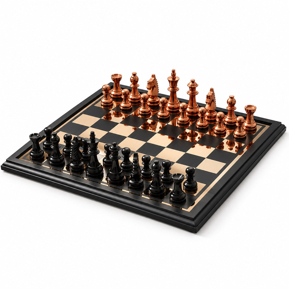 Regalia Tabletop Chess Set - Monochrome