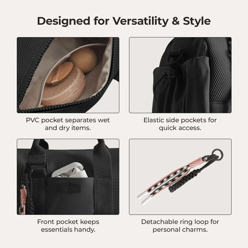 Reiki Classic Mini Duffel Bag - Black